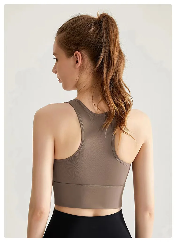 Professionelle Hochintensive Yoga-Weste mit Integriertem Brustpolster, Sportunterwäsche-BHs, Atmungsaktive Lauf- und Fitness-Weste – Detail 2