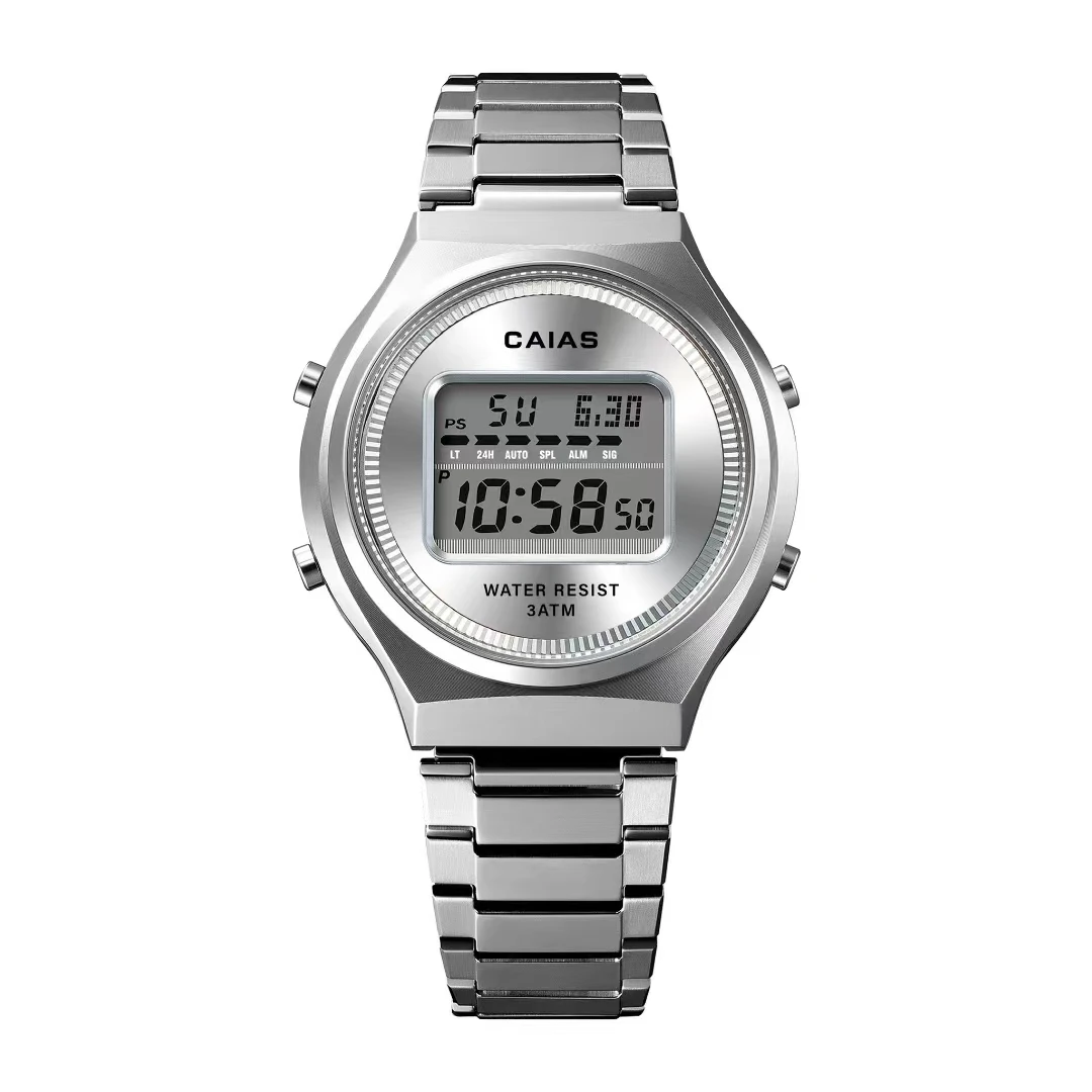 G-SHOSU Unisex Watch, Round Dial, 2100 Sports Digital Quartz Watch, Full-Featured, World Time, LED Dual Display - view 6