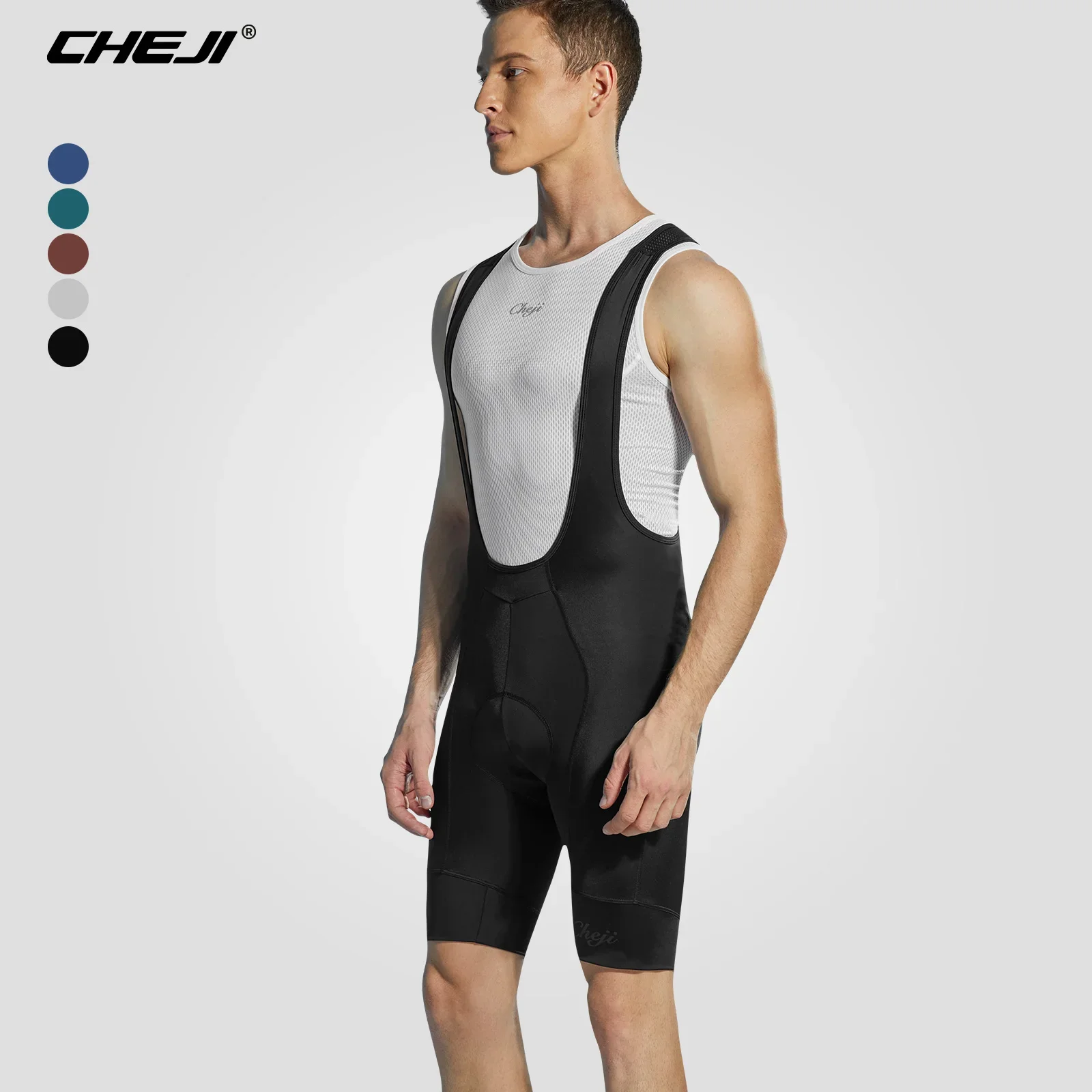 CHEJI Cycling Bib Shorts Men Summer Clothing Bicycles Running Sports Quick Dry New Cycling Equipment High Quality