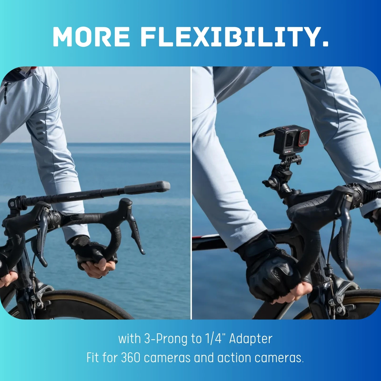 Accessoire Perche Selfie Vélo Support Guidon Moto/vélo Pour Perche Selfie - Réglable 60° - Compatible Insta360, GoPro - Alliage Aluminium Accessoire Filmage Sportif Moto Accessoire Perche Selfie Vélo Support Guidon Moto/vélo Pour Perche Selfie - Réglable 60° - Compatible Insta360, GoPro - Alliage Aluminium Accessoire Filmage Sportif Moto