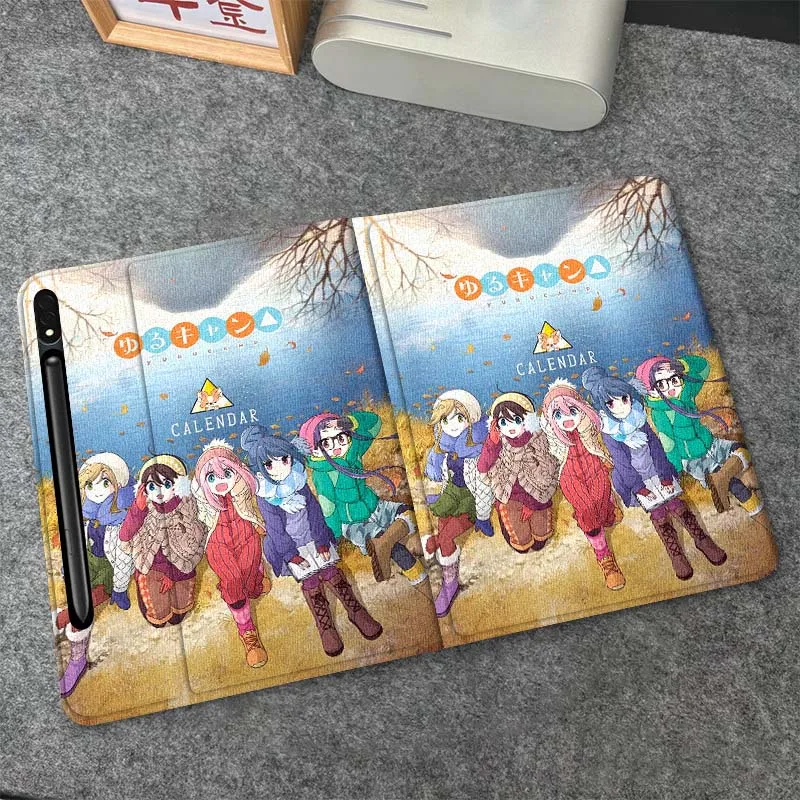 

L-Laids B-Back C-Camps Cute Tablet Case For Samsung Galaxy Tab S7 S8 S9 S10 FE Plus Lite 11 12.4 13.1 Inch