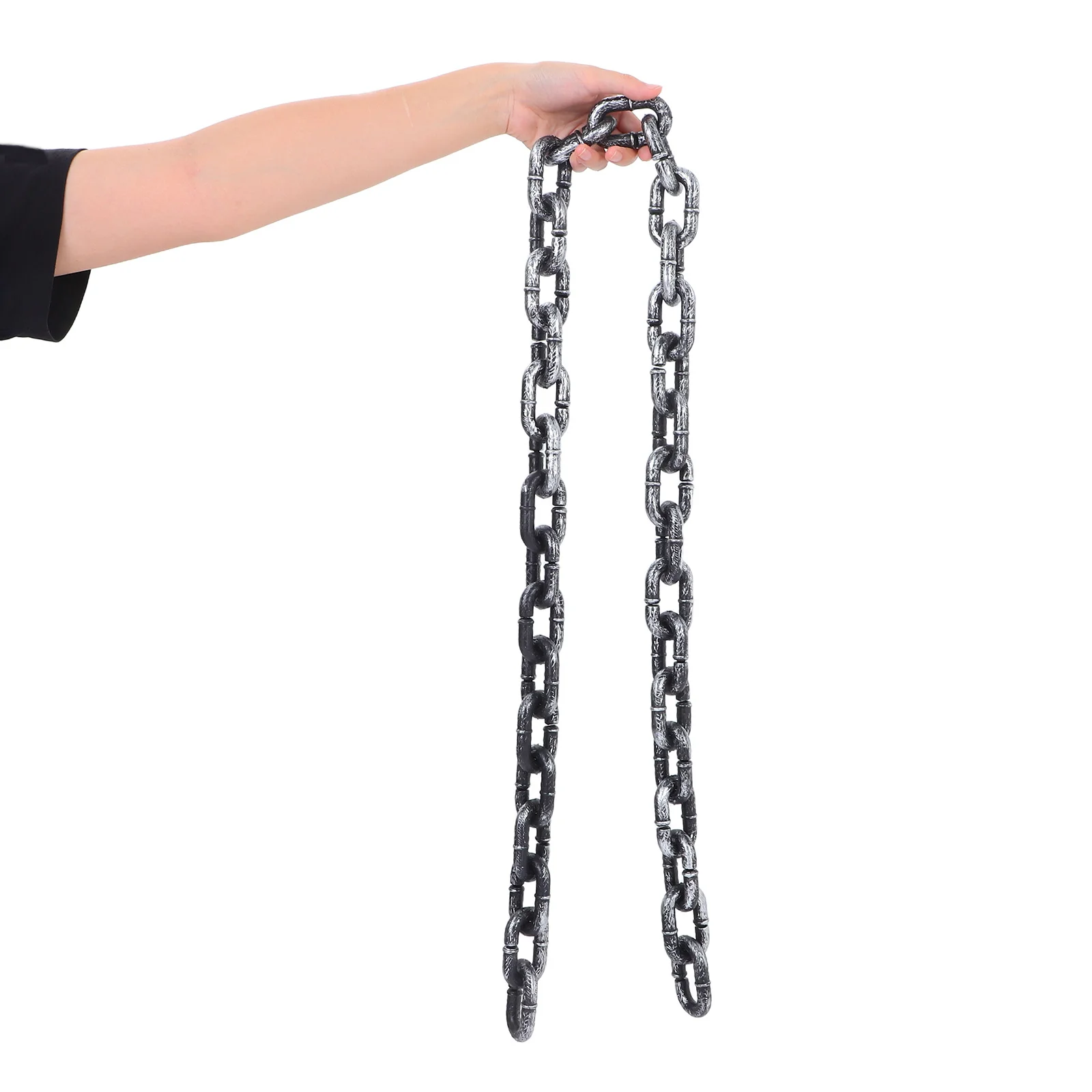 

2pcs Halloween Chain Props Lightweight Foam Spooky Chains For Costume Accessories Haunted House Decorations Pirate Role Play