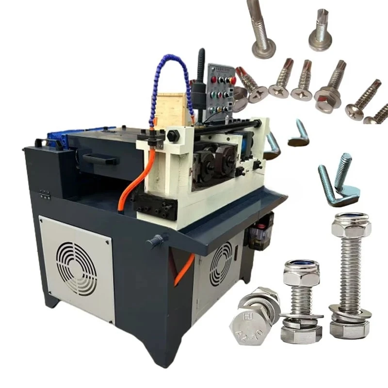 Steel Bar Two-Axis Thread Rolling Machine High Precision Screw Flight Forming Machine
