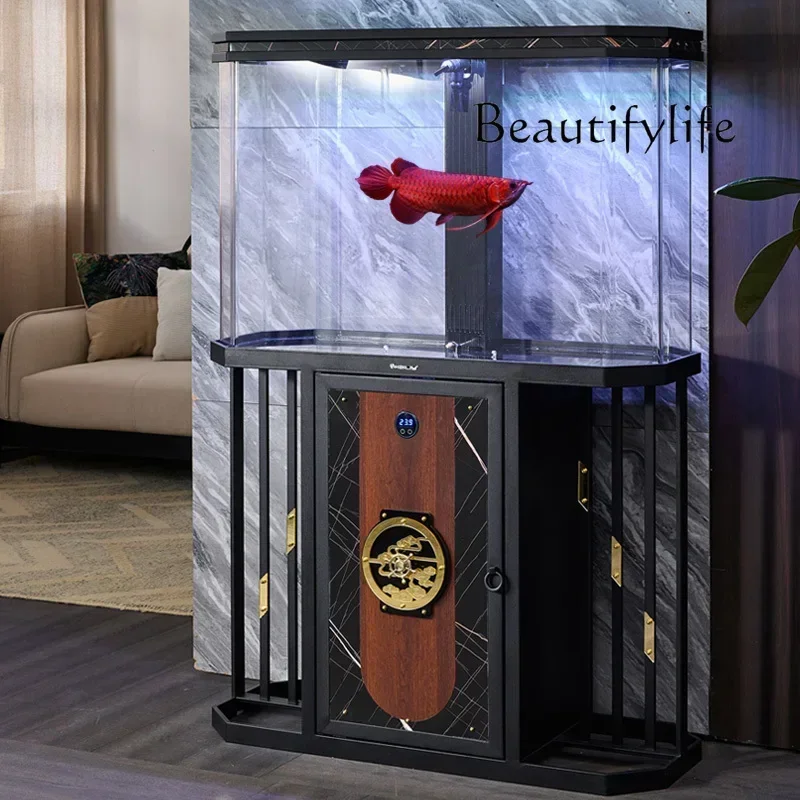 Экран у стены, ленивый экологический аквариум без воды, новый акриловый аквариум для средней и большой в гостиной