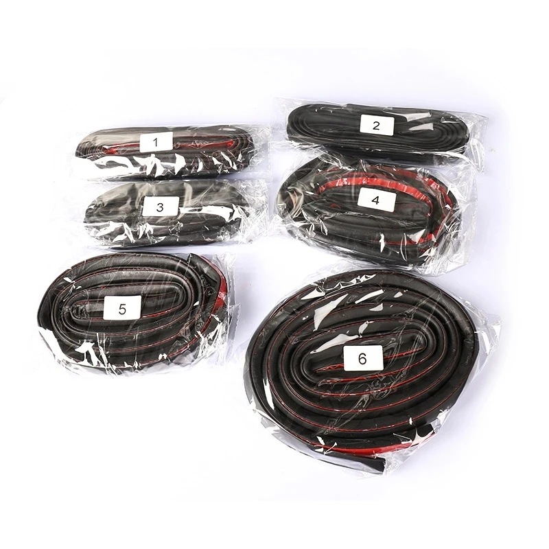 For Tesla Model 3 Y Car Door Rubber Seal Strip Kit Noise Insulation Trunk Hood A B Pillar Trim Sealing Accessories view 6