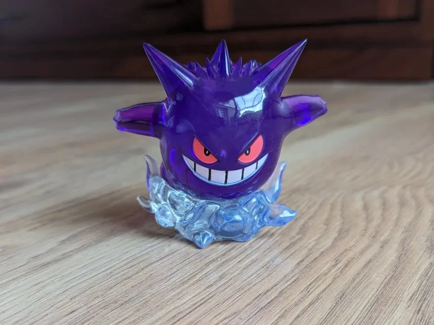 

New Pokemon Figure Snorlax Gengar 8cm Transparent Action Figure Statue Anime Model Doll Decoraion Collectible Toys Gift Pvc