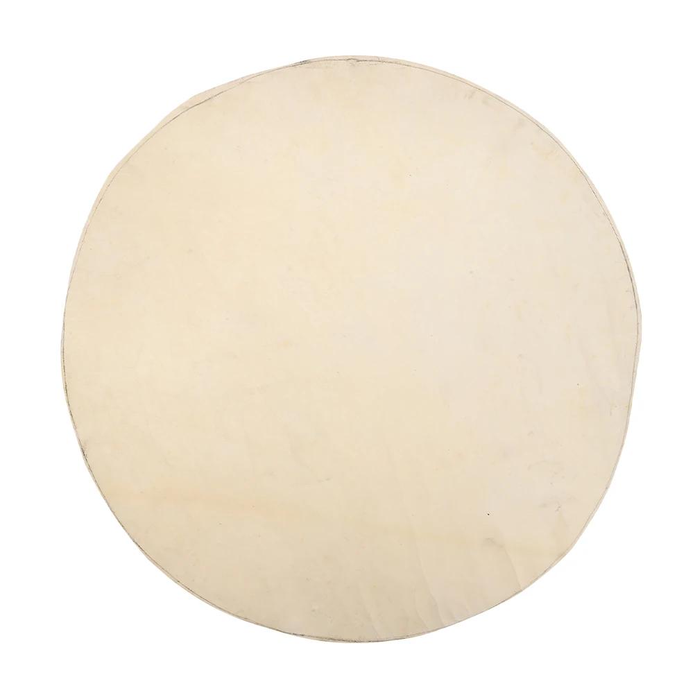 

African Drum Skin 50cm Beige Goat Djembe Head for Conga Replacement Sturdy Tear Resistant Percussion Instrument Part