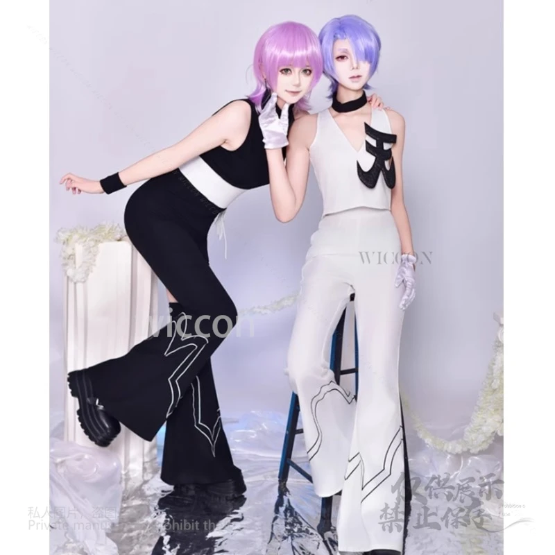 Polyurethane Polyester Roleplay Cosplay Costume Uniform Anime New PANTY & STOCKING GARTERBELT Wigs Halloween Customized Cosplay
