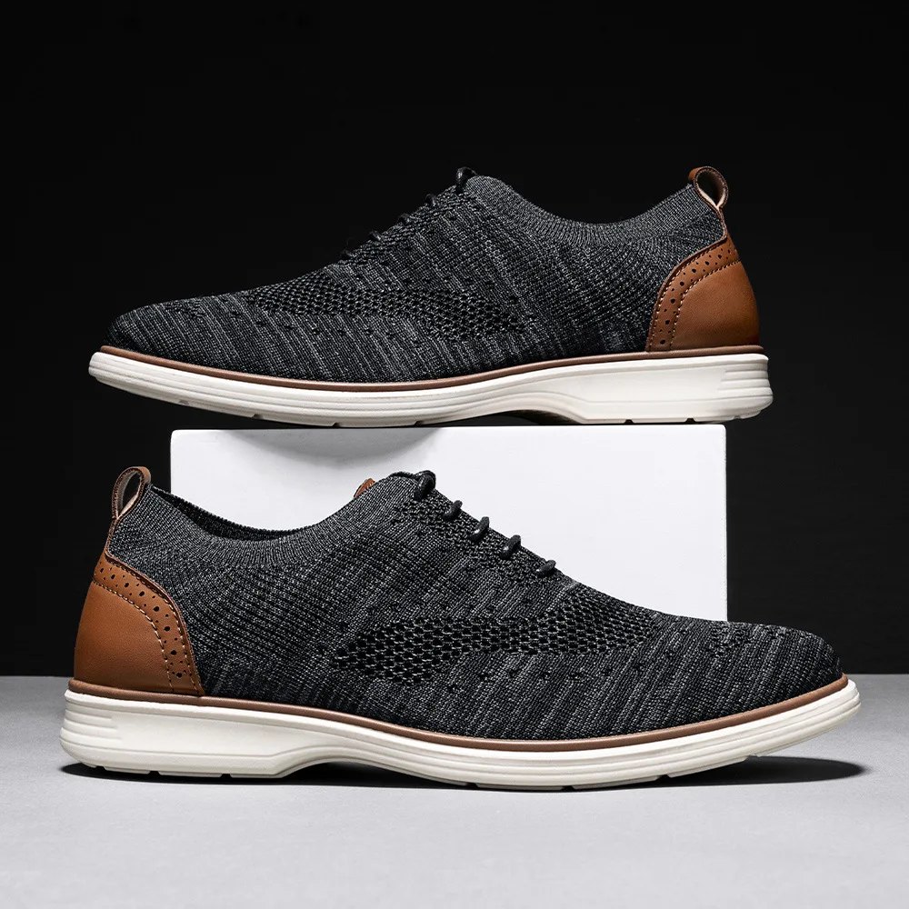 

Sports shoes men's 2025 summer business casual shoes lightweight soft soled formal shoes wide soled