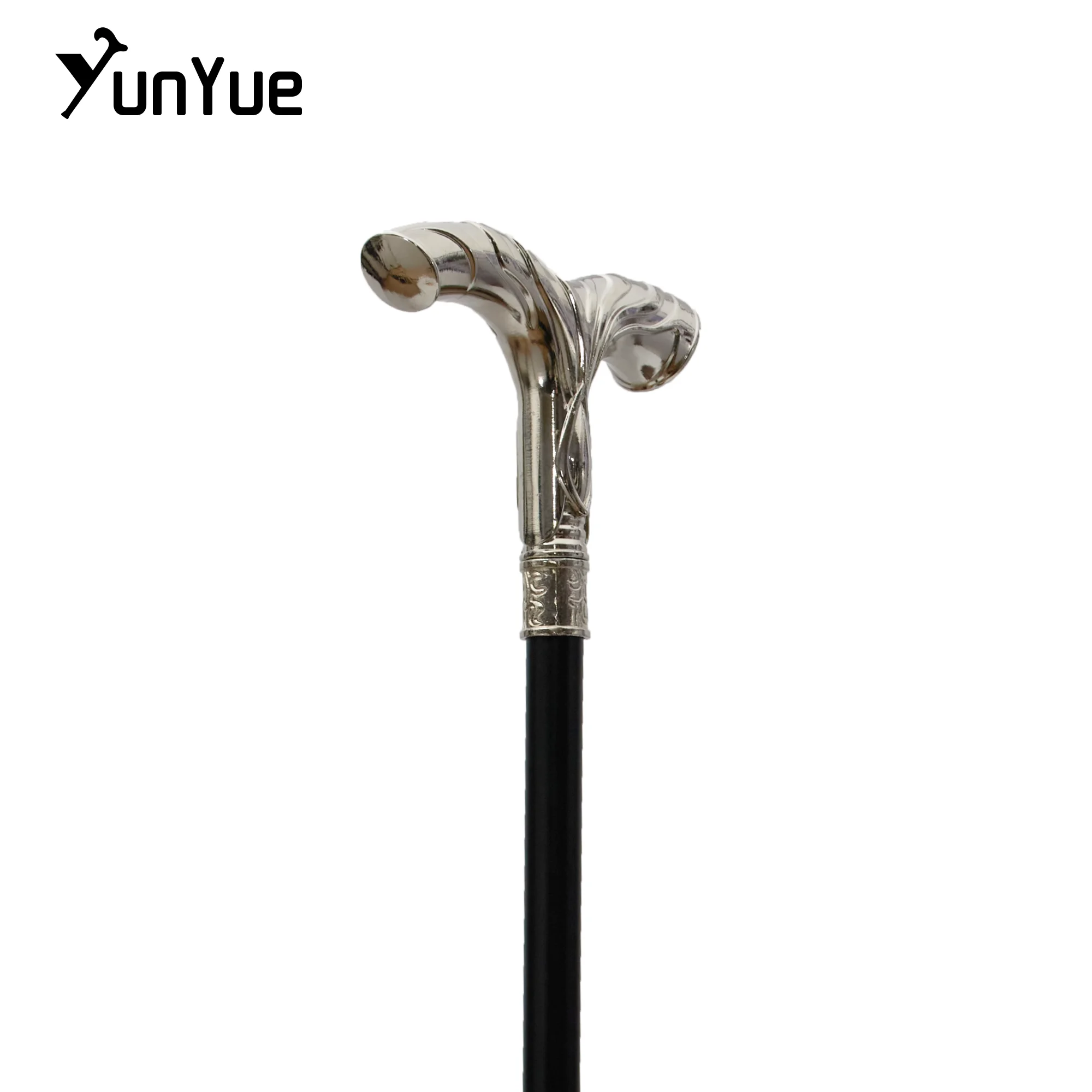 Bastone da passeggio alla moda a strisce bianche Eleganza gentildonna Stampella decorativa Puntelli cinematografici Cospaly Bastone da passeggio Bastone da trekking 93 cm