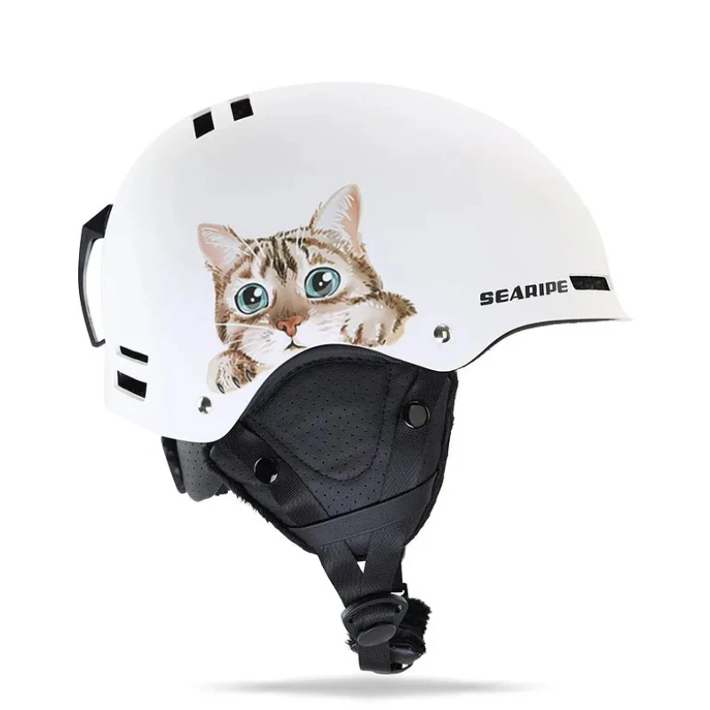 

Новые уличные лыжные шлемы, зимнее термозащитное снаряжение, зимний шлем для сноуборда, спортивный лыжный шлем с защитой от столкновений, женский и мужской