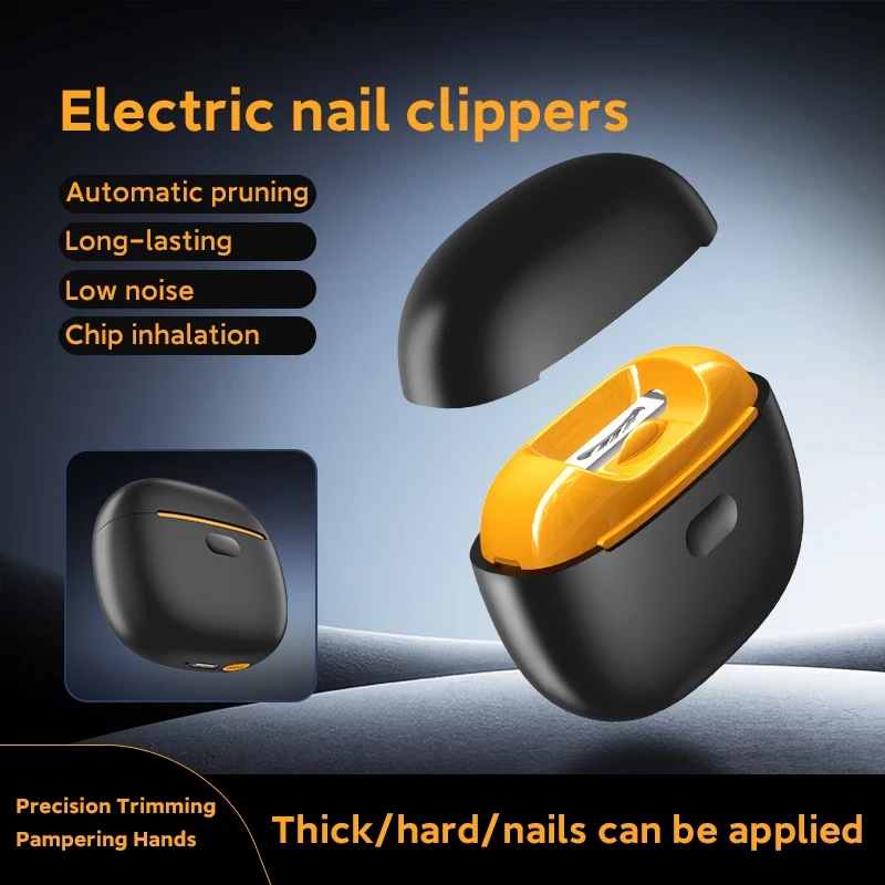 Mini portable electric nail clipper, silent and intelligent, rechargeable home nail tool