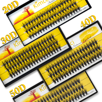 20D/30D/40D/50D 60 Clusters Natural 3D Russian Volume Fake Lashes Mink Eyelashes Extension Individual Cluster Makeup Tools Cilia