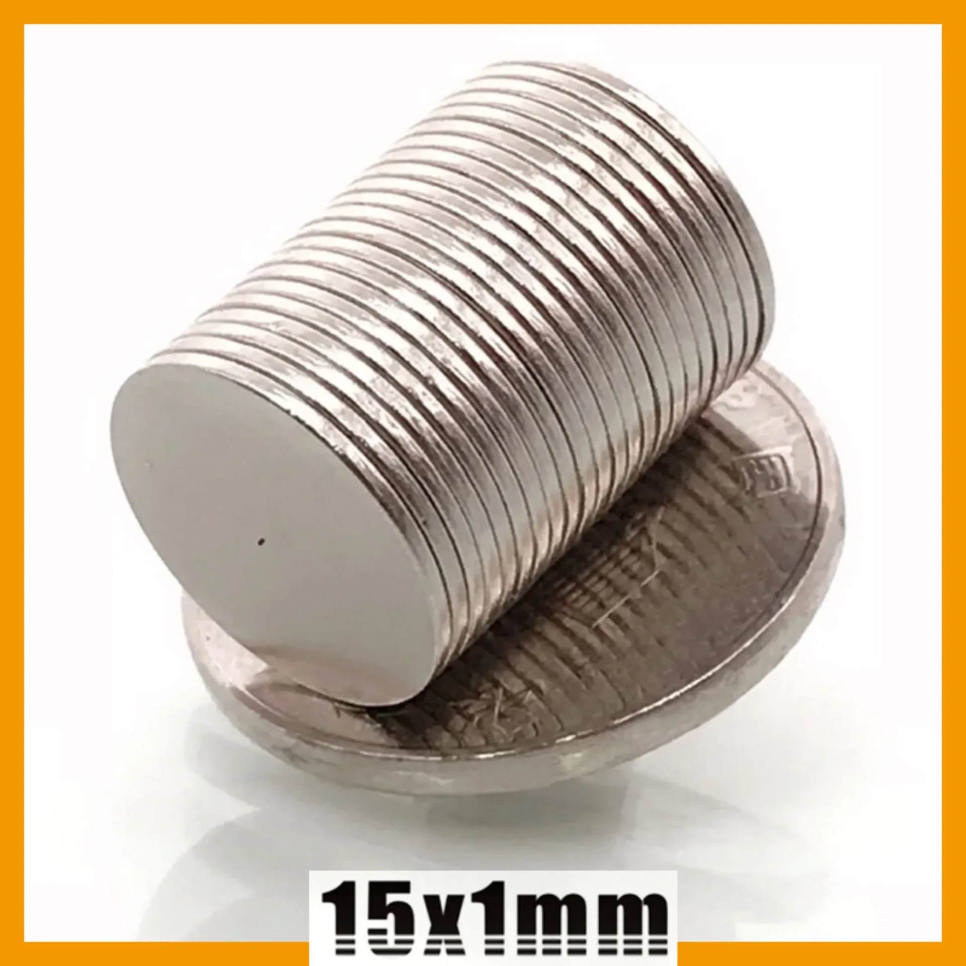 10/50/200/500pcs 15x1mm Magnet Round Thin Shape Fridge Craft Whiteboard Refrigerator Diy Office 15*1mm Accessory