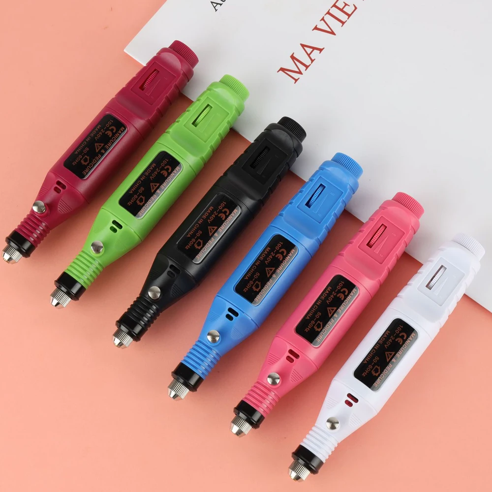 Professional Electric Nail Drill Machine Nail Files Pen Pedicure with Bits Milling Gel Polish Remover Nail Art Manicure