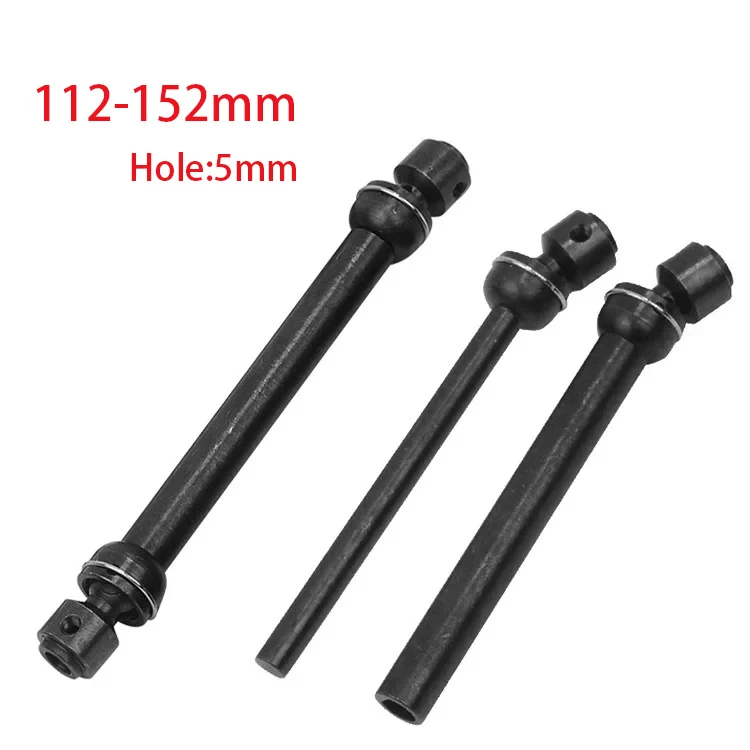 2 sztuk Metal HD stali nierdzewnej uniwersalny wał napędowy CVD 88-113mm 112-152mm do 1/10 gąsienica RC SCX10 90046 WRAITH 90018 Traxxas TRX4 D90