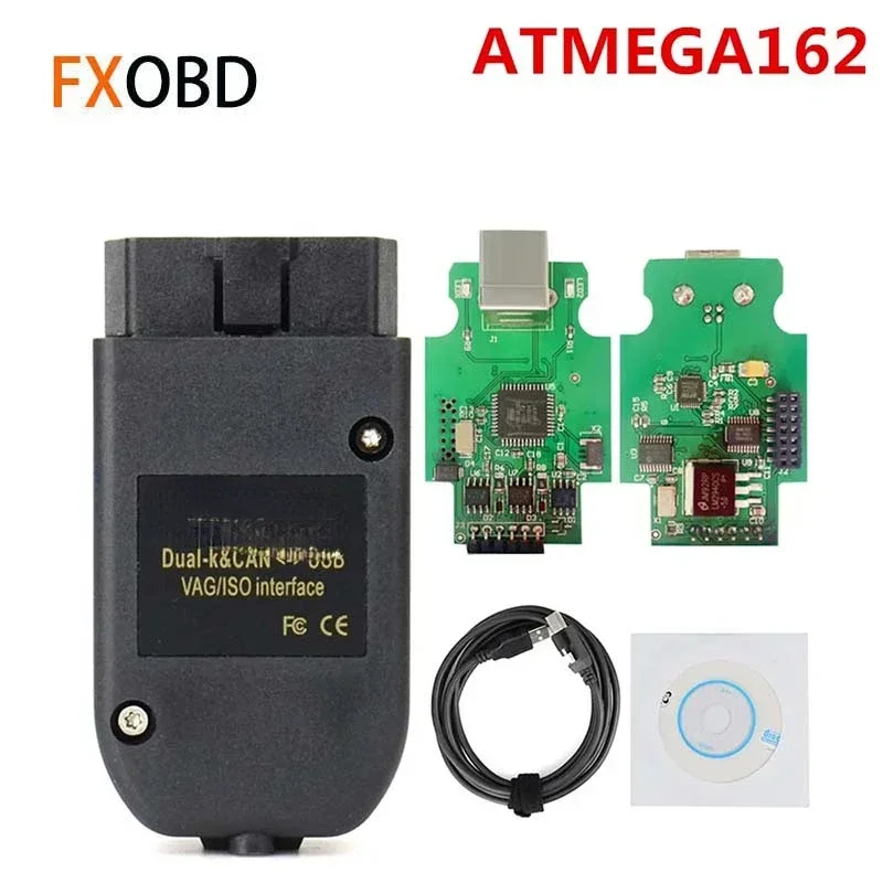 Newest V23.3 HEX V2 for VAG. Com English OBD2 Scanner Atmega162 PCB for VW/AUDI/ Skoda/Seat Until 1996-2022