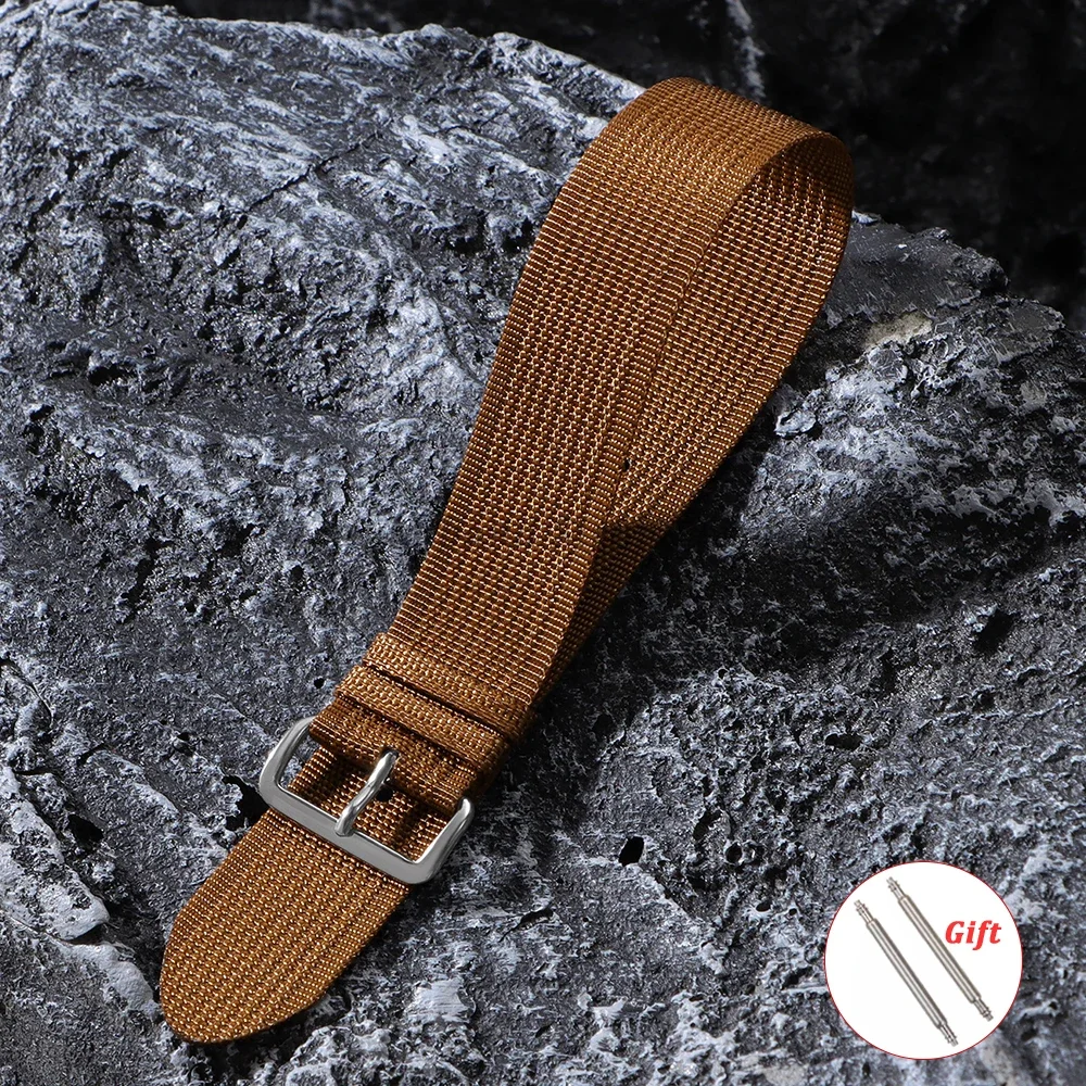 20 مللي متر 22 مللي متر مضلع النايلون حزام الساعات النسيج ل أوميغا ل تيودور ل سايكو الرياضة قماش حزام الساعات سوار الرجال النساء معصمه أحزمة