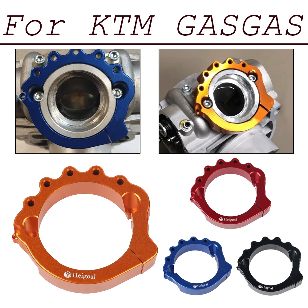 

Наконечник выхлопной трубы, зажим для труб, фланцевая защита для KTM EXC XC SX XCW TPI Six Days 250 300 2017-2022 2023 Husqvarna TE TC TX GasGas