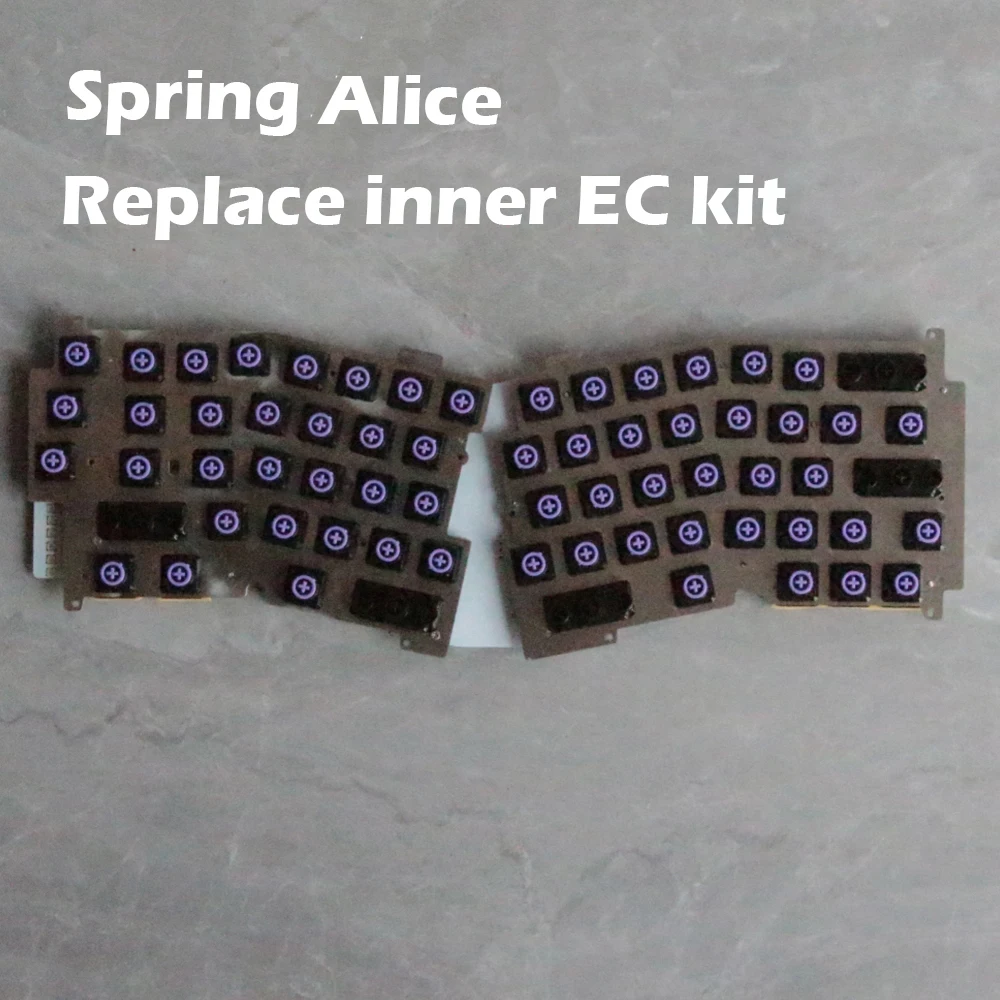 Imagem -04 - Alice Spring Dome mx Toprimeiro Switch Teclado ce Capacitiva Kit Pcb Interna Qmk Via Weikav Record Alice Owlob Primavera