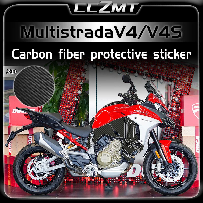 

For Ducati Multistrada V4 MULTISTRADA V4S 3D carbon fiber protection sticker body film accessories modification