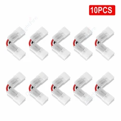 1-100pcs L Shape 2 Pin LED Corner Connectors 2/3/4pin Terminal 12V 5V Strip Wire Connector For WS2812B SMD RGB LED Strip Light