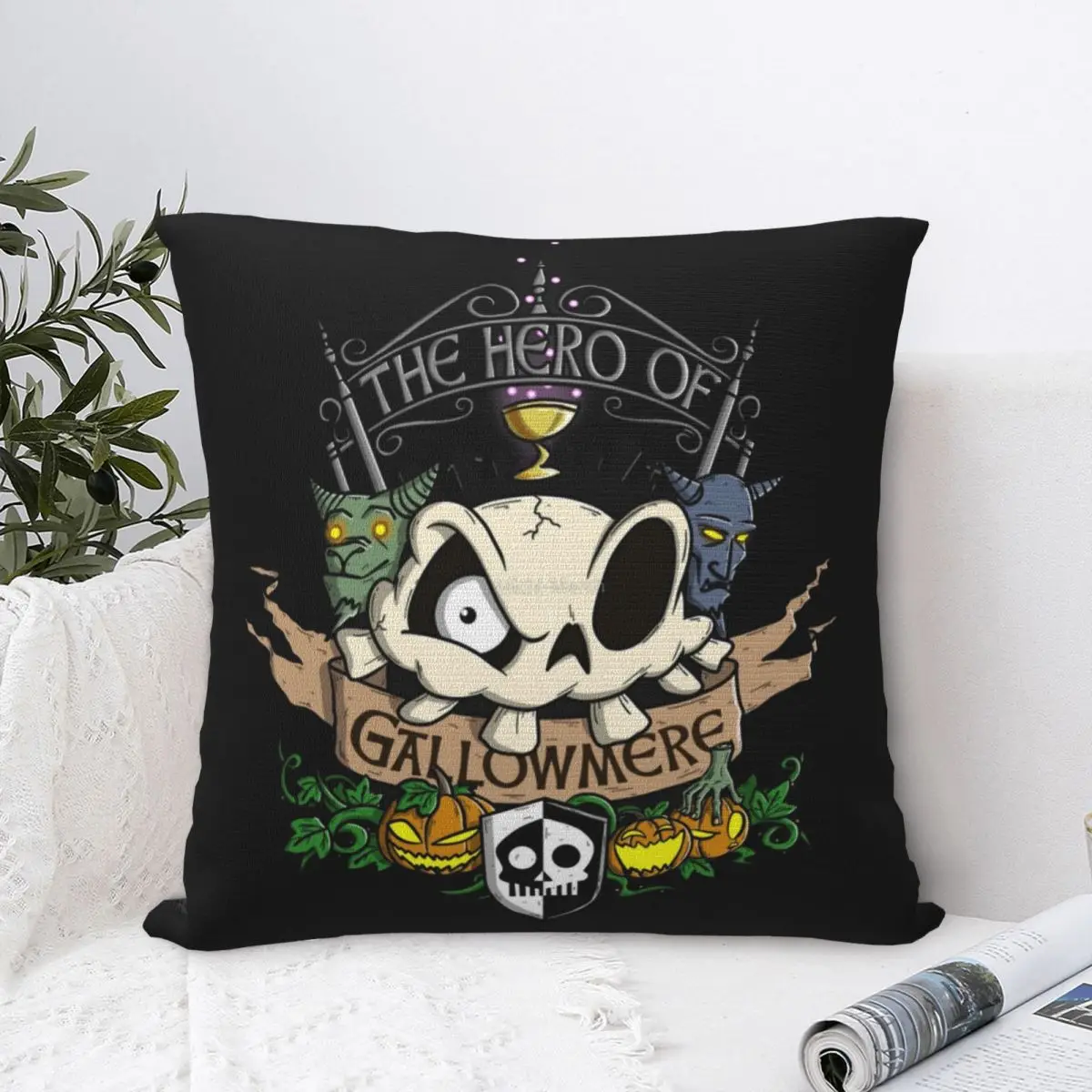 

The Hero Of Gallowmere Square Pillowcase Polyester Pillow Cover Velvet Cushion Decor Comfort Throw Pillow For Home Living Room