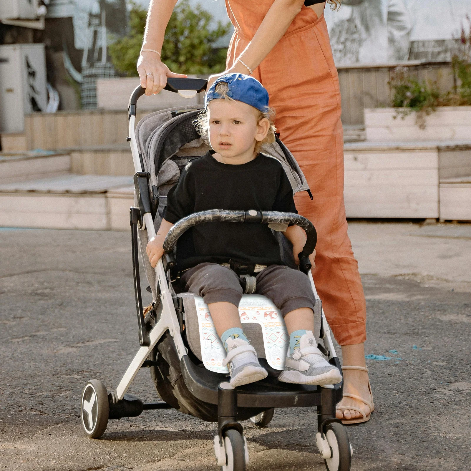 2 قطعة وسادة عربة طفل عكسها سميكة الحشو الباندا الأرنب نمط العالمي صالح لمعظم عربات الأطفال مقاعد السيارة كرسي مرتفع