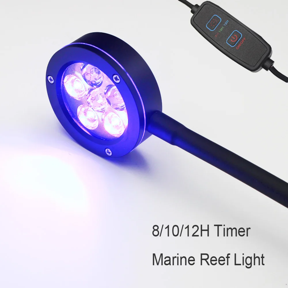 Marine Aquarium LED Light, Coral, SPS, LPS, Sea Reef Tank, Blue, White, UV, 100V-240V, 30 cm-50 cm