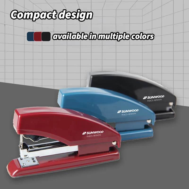 SUNWOOD 12# Effort-Saving Stapler, 20-Sheet Capacity, Heavy-Duty — 8505