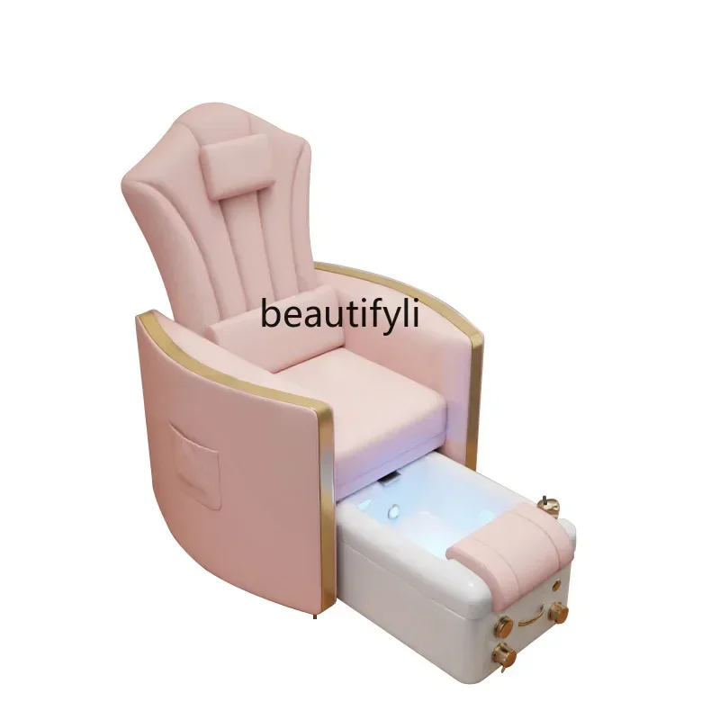 

ss newNew Pedicure Foot Massage Chair Reclining Electric Massage Nail Beauty Eyelash Beauty Sofa Salon Pedicure Chair