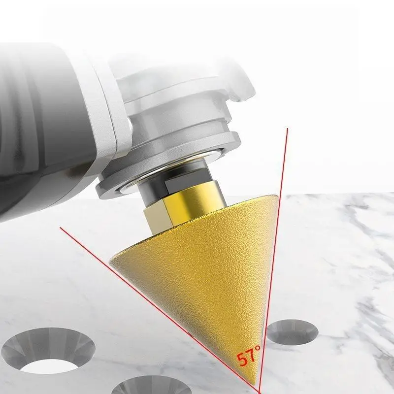 الذهب M10 الموضوع الماس الميلا الشطب بت 38/50 مللي متر مخروط اللكم توسيع مثقاب الخشب طحن عجلة سيراميك الشطب