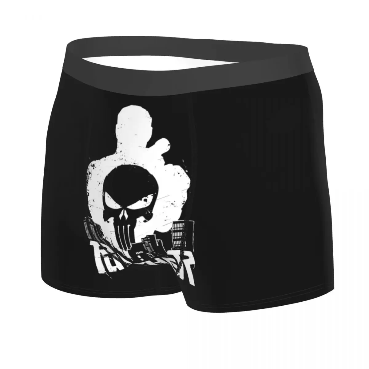 Custom Punisher's Skyline Boxers Shorts Mens Briefs Underwear Fashion Underpants