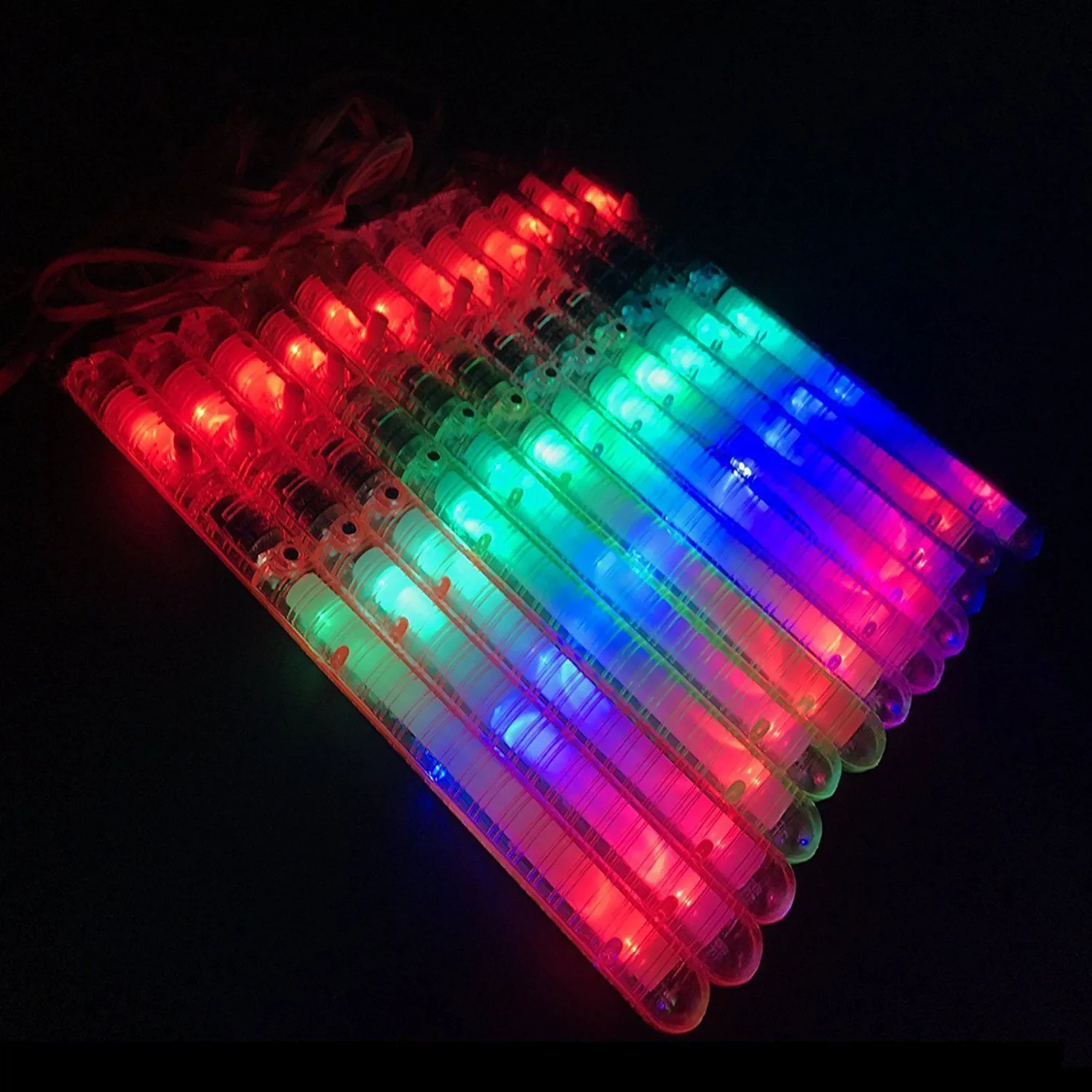 

12 Pcs LED Glow Stick Sticks for Concert Fluorescent Light Frequency Conversion