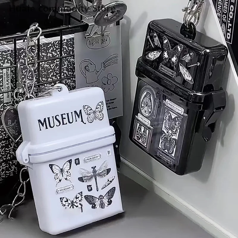 Kawaii Album Case Container Portable Card Sleeve Photocards Storage Box Kpop Idol Photo Card Holder Boxes