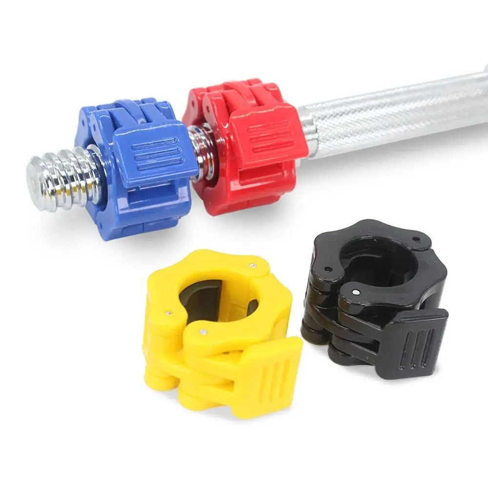 

1 Pair 25/30mm Fitness Barbell Clamps Quick Release Hexagon Dumbbell Spin Lock Universal Plastic Barbell Collars Weightlifting