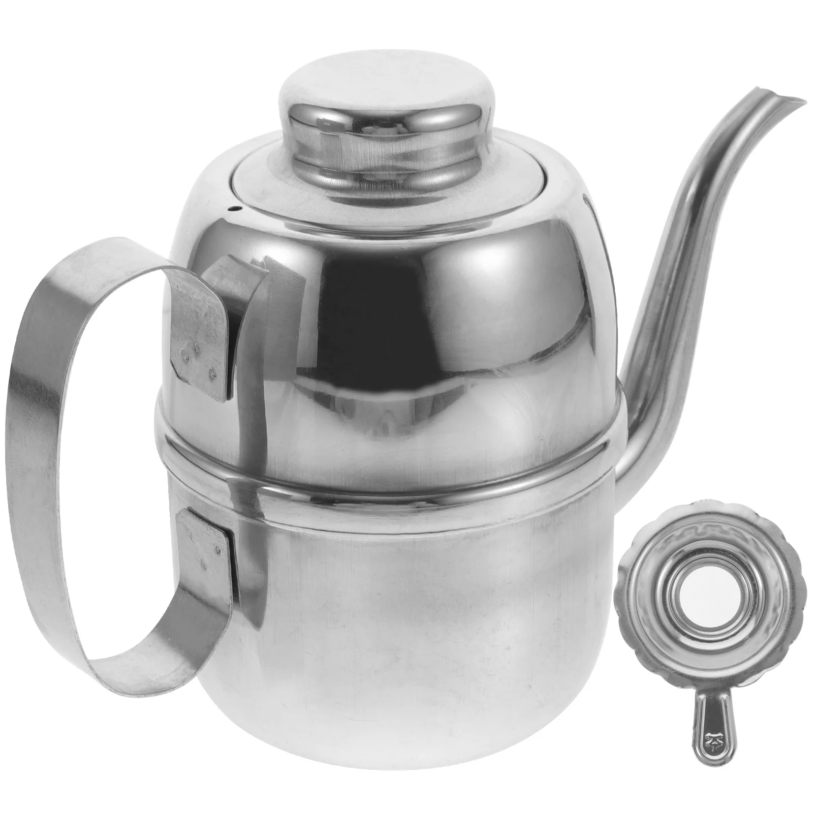 

Oil Pot with Filter Mesh Bottle Stainless Steel Grease Container Kitchen Insulation