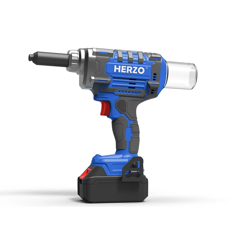 HERZO 20V Cordless Blind Rivet Gun Portable Power Tools Powered by Li-ion Battery