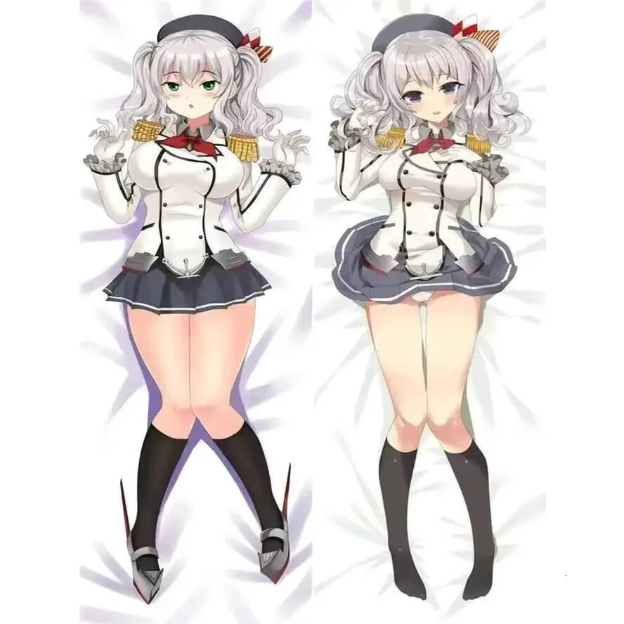 

Anime Kashima Kantai Dakimakura Collection Kancolle Cosplay Costume Body Pillow Case Cover DIY Custom Hing
