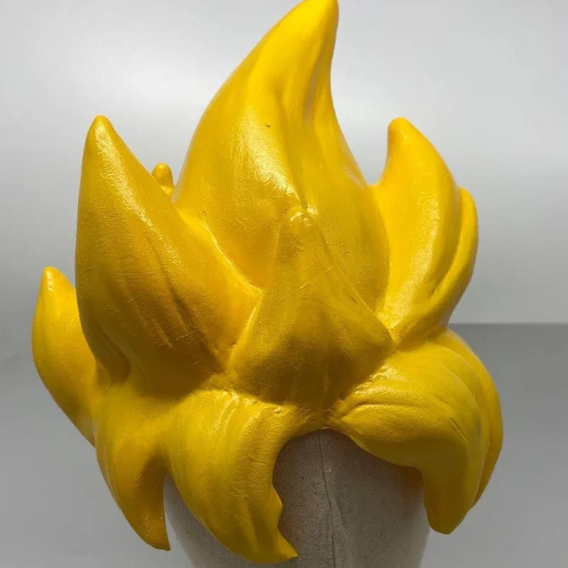 Dragon ball son goku peruca cosplay anime halloween látex capuz para homem rpg super saiyan peruca adereços chapelaria acessórios