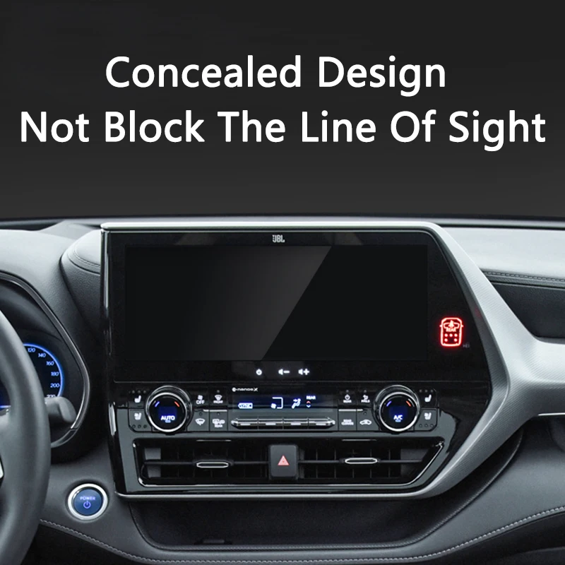 QHCP صندوق تخزين لوحة قيادة السيارة صينية أدوات ABS وحدة التحكم المركزية المنظم البليت يناسب تويوتا هايلاندر كراون كلوغر 22-25