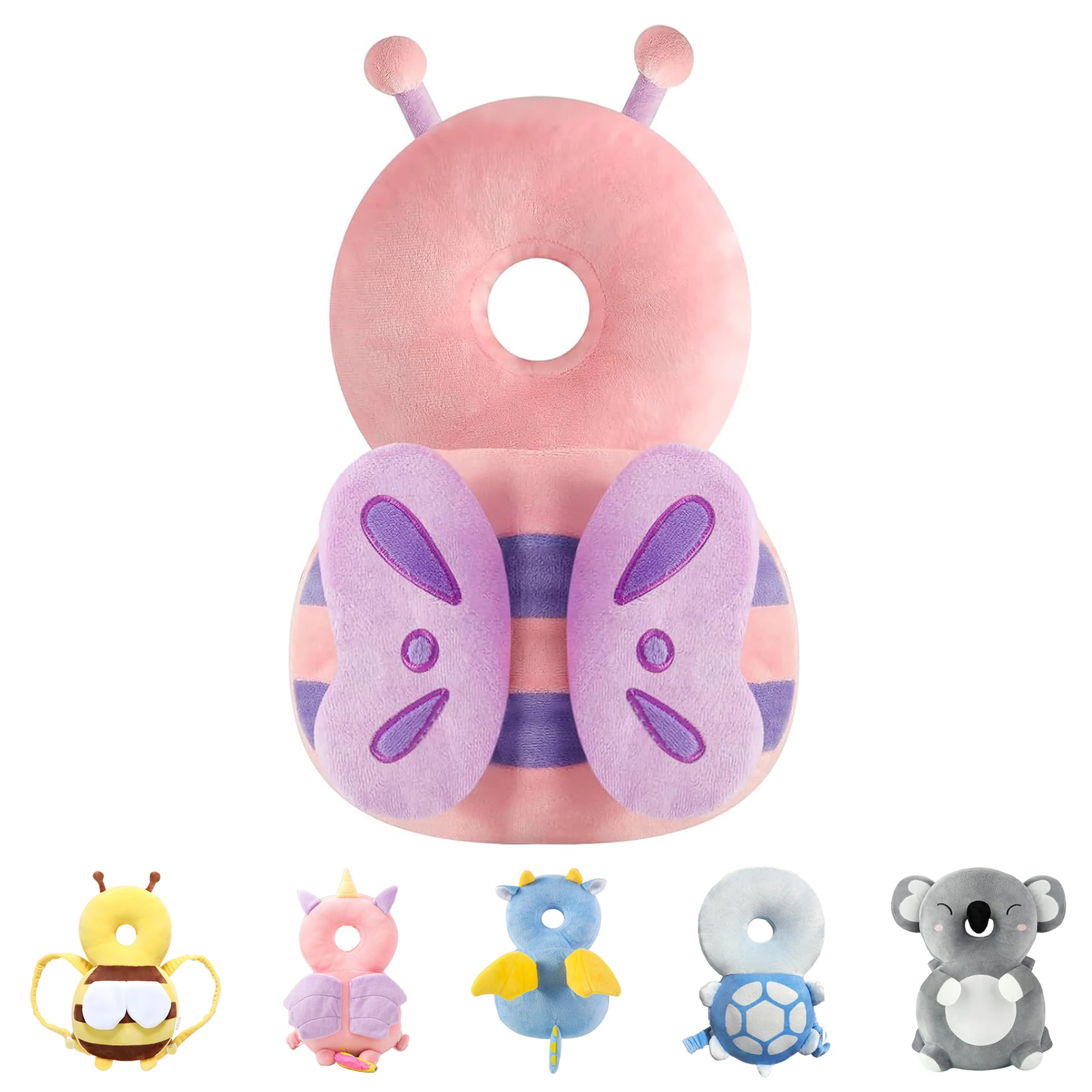Baby Head Protection Backpack, Babies Learning To Walk Head Protector, Adjustable Head & Back Protector Pad Safety Cushion