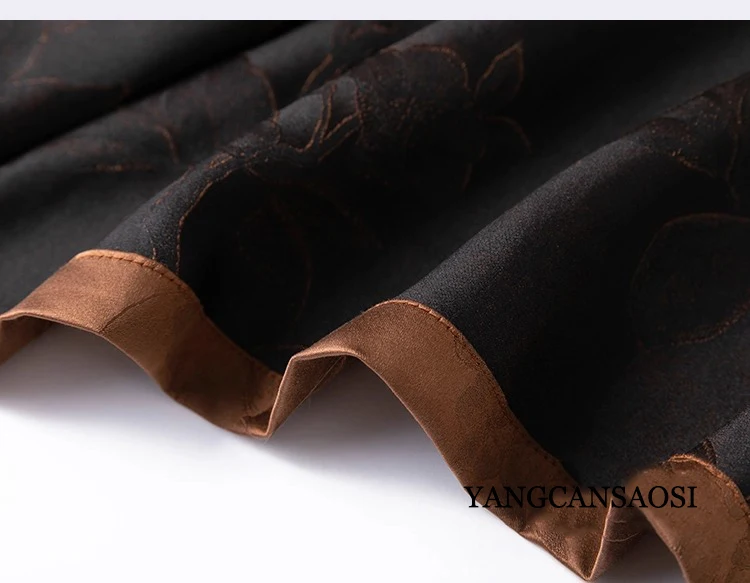 Women's Autumn Fashion New 45MM 100% Natural Mulberry Silk Fragrance Cloud Yarn Stand Collar Long Sleeve New Chinese Style Shirt