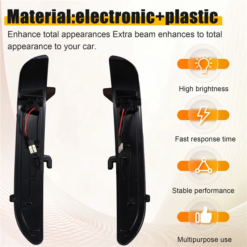 A03Z-Dynamic LED الجانب مرآة الوامض تدفق الضوء ل 208 2008 2012-2020 لسيتروين C3 #5