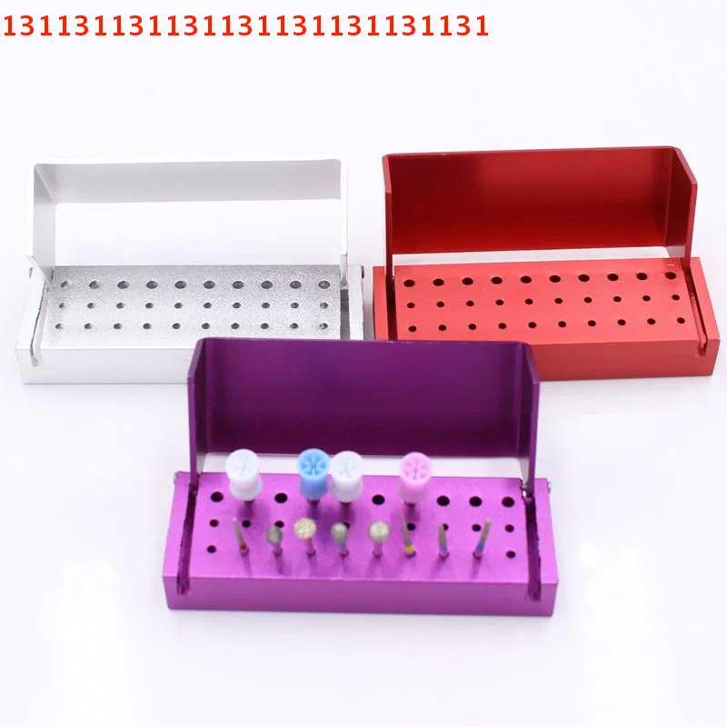 

Стоматологические боры, дрель, дезинфекционный блок, 30 отверстий, разноцветные высокоскоростные наконечники, органайзер для хранения боров