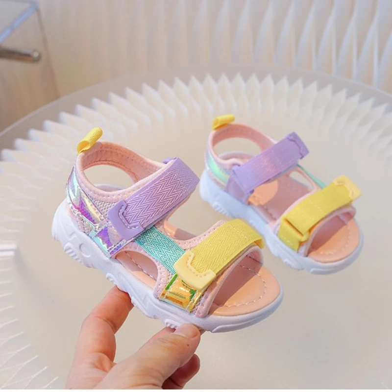 Girls Sandals Summer Kids Shoes Fashion Light Soft Flats Toddler Baby Boys Sandals Infant Casual Beach Children Shoes