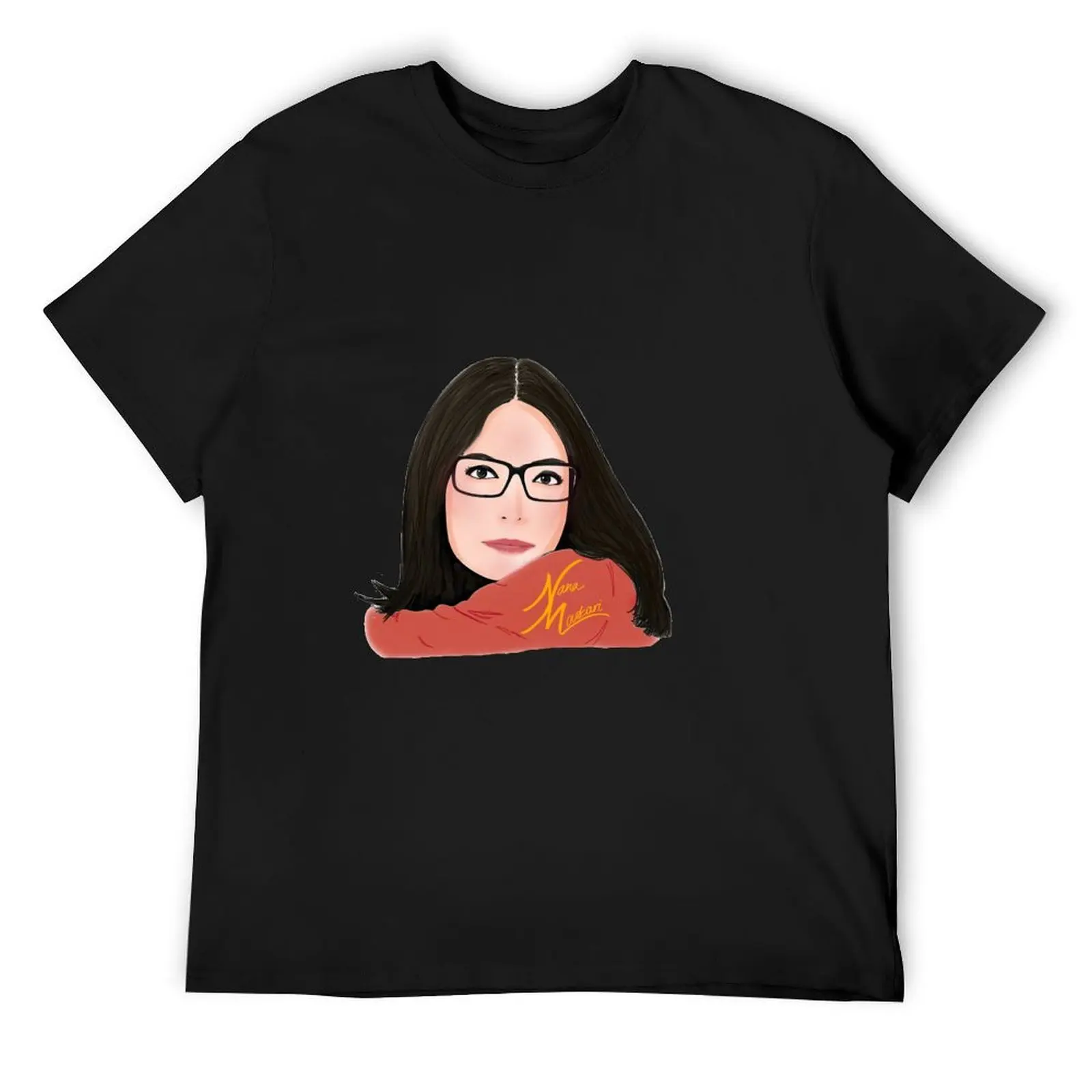 Nana Mouskouri T-Shirt graphic tee shirt Short sleeve tee anime stuff cotton graphic tees plain white t shirts men