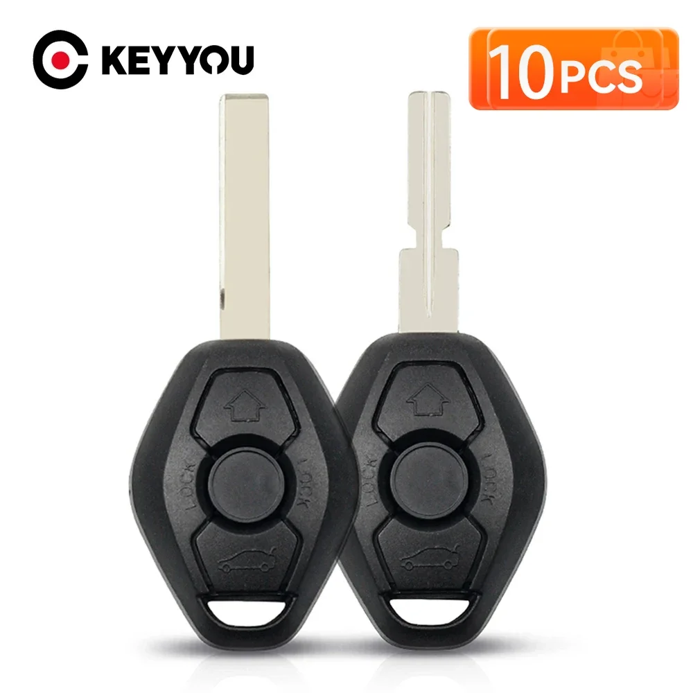 

KEYYOU 10 шт. HU92/Hu58 удаленный автомобильный ключ для BMW 3 5 7 SERIES Z3 Z4 X3 X5 M5 325i E38 E39 E46 3-кнопочный брелок для ключей