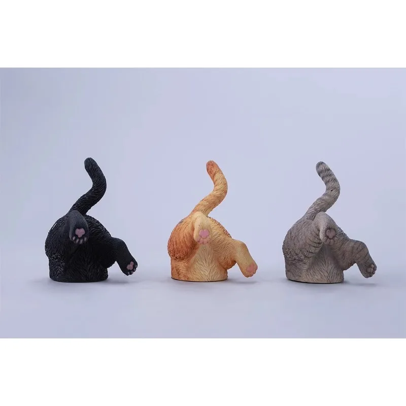 Przedsprzedaż JXK Model Kota Channel Cat w Skali 1/6 z Żywicy, Ręcznie Robiony Model Kota, Symulacja dla Figur Akcji 12-calowych, Akcesorium dla Lalek