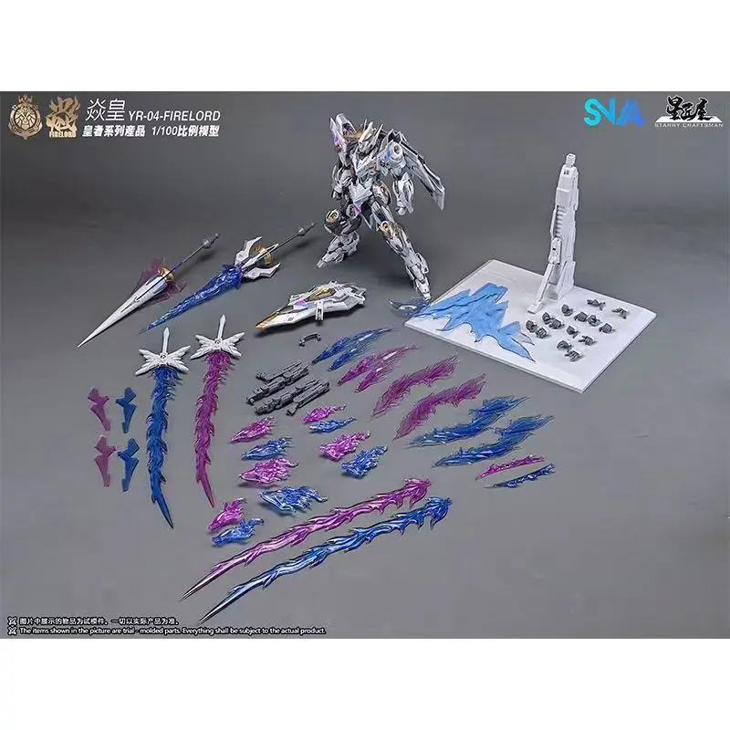 

In Stock Original SNAA Fire Lord 1/100 Assembly Model Kit YR-04 Toy Paticle Awakening Armament Mecha Action FigurineCustom